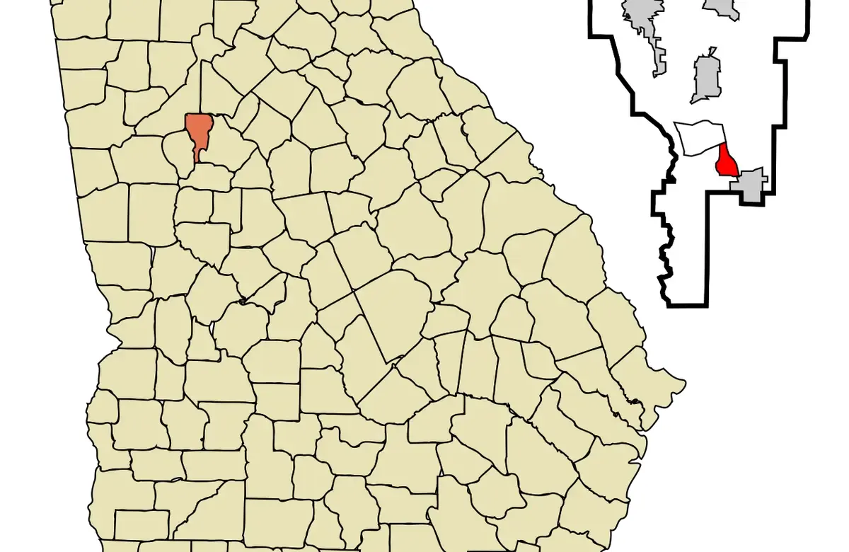 Bonanza, Georgia location map