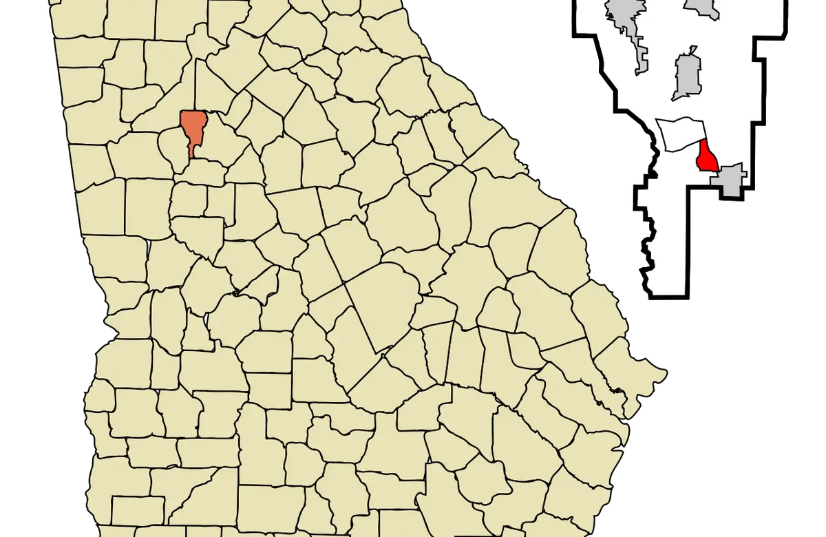 Bonanza, Georgia location map